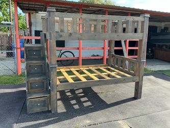 Full size by full size Bunkbeds solid wood