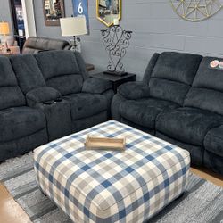 Sofa And Love Seat With Recliners🔥