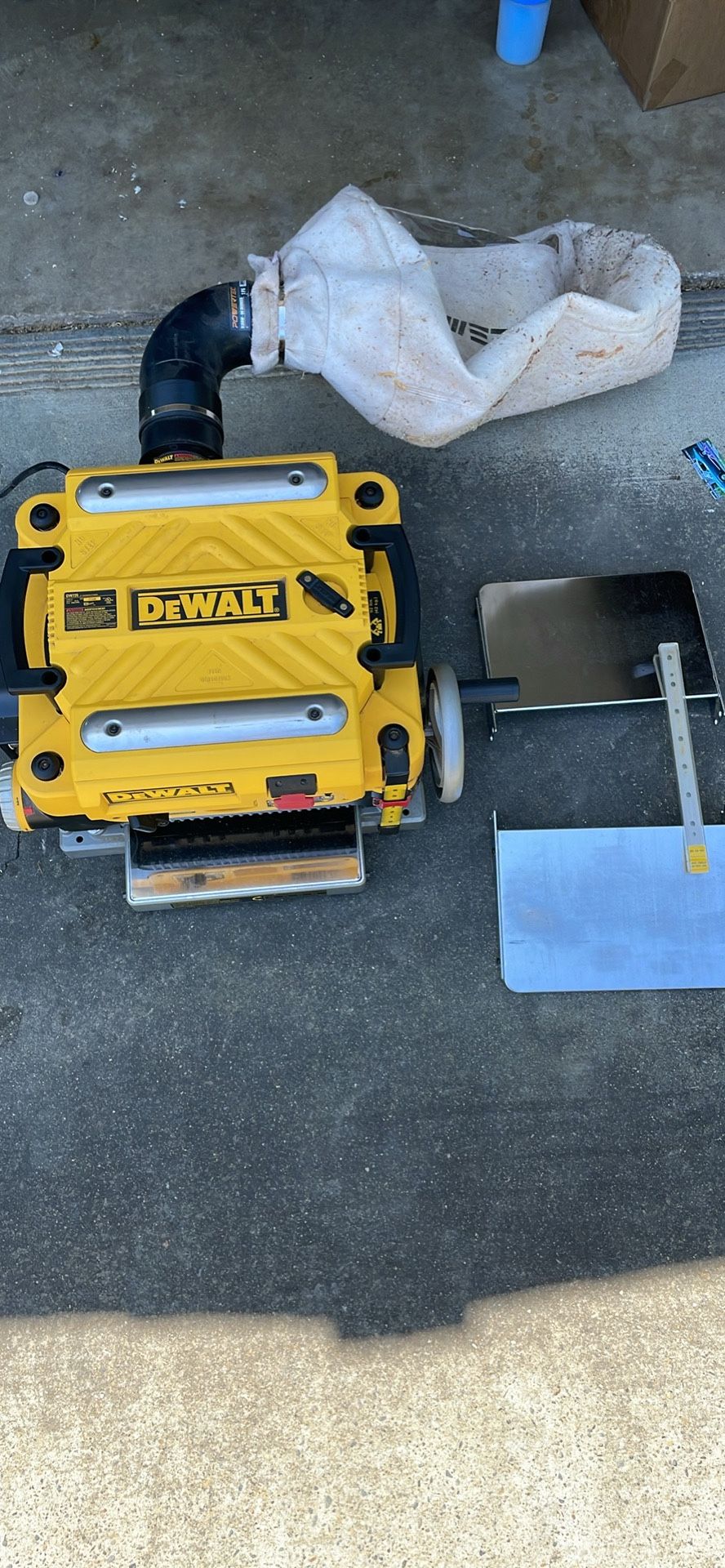 Dewalt DW735x with Dust Collection