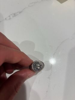 Serge DeNimes Signet Ring- Silver- Approx. Size 10.5