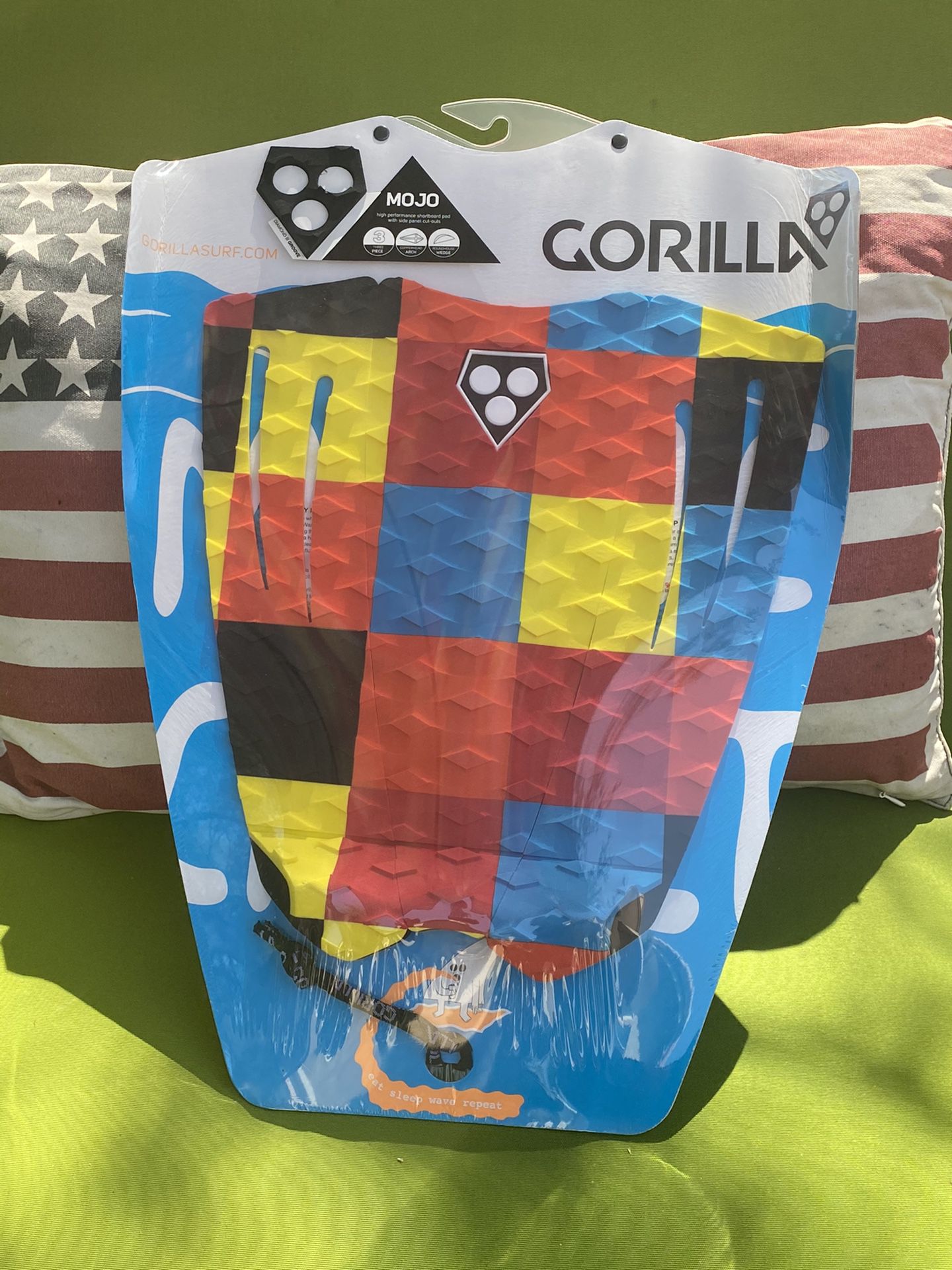 Gorilla Grip Mojo 3 Way Surfboard Deck Traction Pad