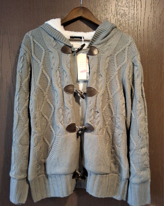 DOKOTOO WOMENS BEAUTIFUL BRAND NEW KNITTED SWEATER WITH WARM FAUX FUR LINING