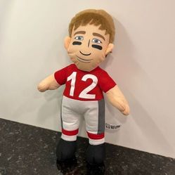 Tom Brady #12 New England Patriots 2013 NFLPA QB Rallymen Stuffed Plush 15” 