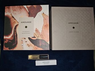 Amouage travel set plus sample decision perfume
