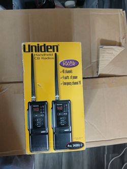 2-Uniden Handheld CB Radios