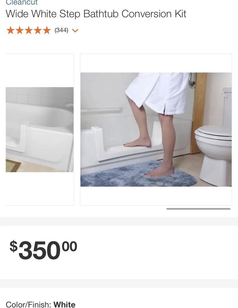 Cleancut Step In Bathtub Conversion Kit Brand New Complete 10