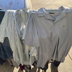 Assortment Of Polo Shirts, Collar, Shirts, Jacket/Coats, And Jeans