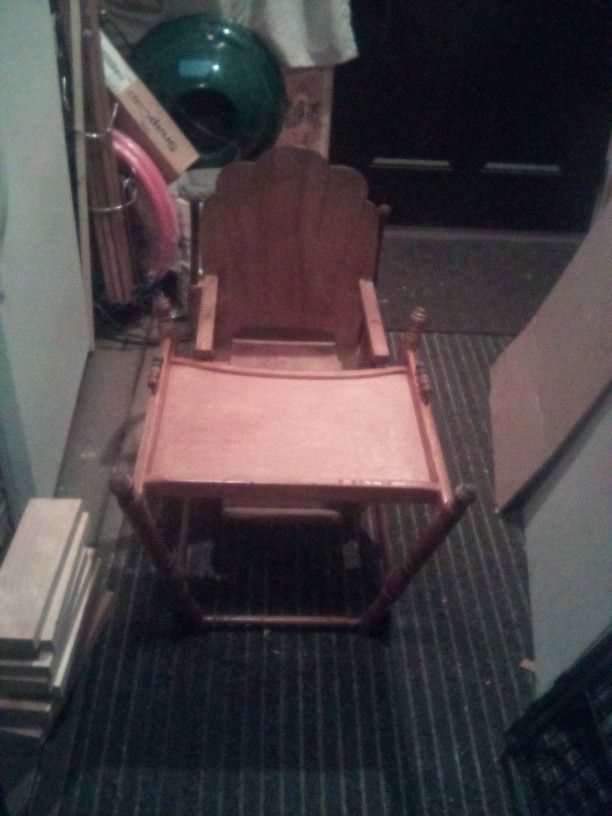  Antique Highchair Potty chair And Stroller 