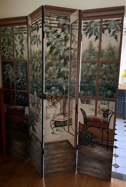 Hand Painted Divider  Partition