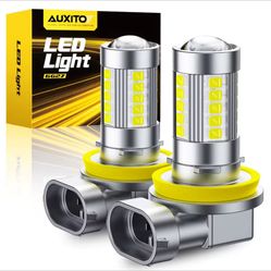 Auxito Led Fog Lights 6G27 Series (White) Fits H11,H8,H16(JP)