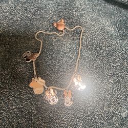 Minnie, mouse silver bracelet