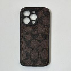Unisex Card Leather Case For iPhone 14Pro/15Pro  $35  Firm Price.