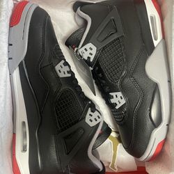 DS BRED JORDAN 4 GS SIZE 6.5Y 