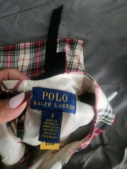Polo Ralph Lauren Plaid Cap Size 3