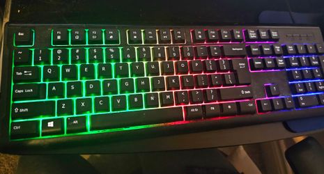 iMicro, KB-RP2169C, Rainbow Backlit Wired USB Keyboard & Mouse