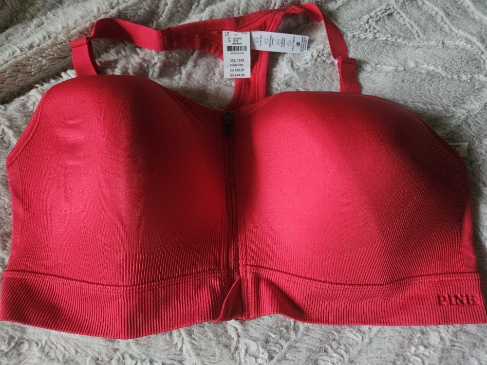 Pink Sports Bra New Size Xxl
