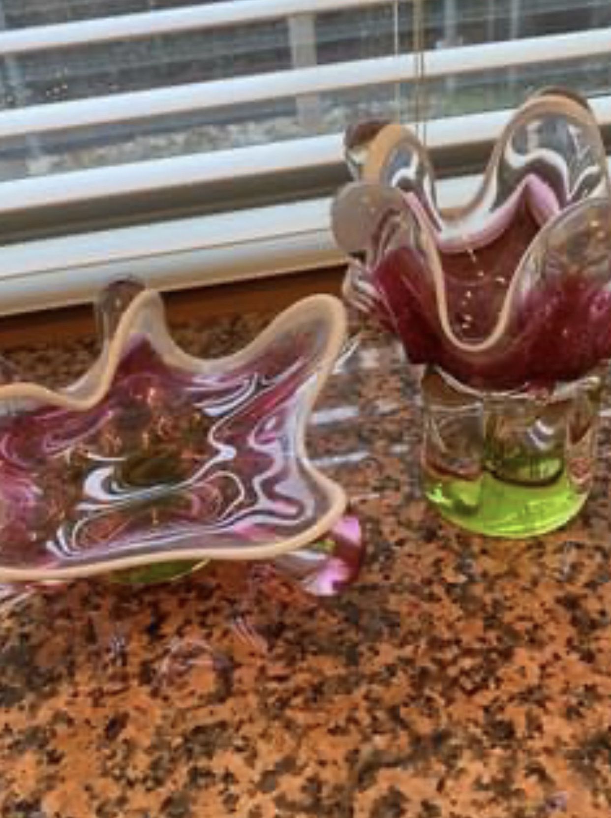 Crystal Vase Set Of Two