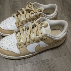 Beige Nike Low Dunks (Mens 8)