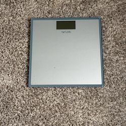 Digital Glass Bathroom Scale Gray/Silver - Taylor