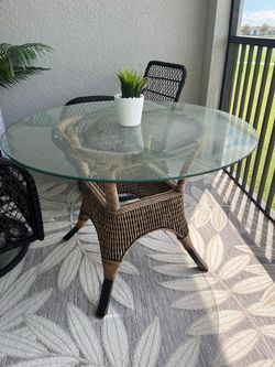 Glass Top Table