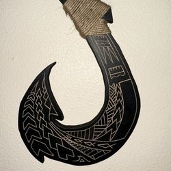 Wall Art - Maui Hook Tribal Design