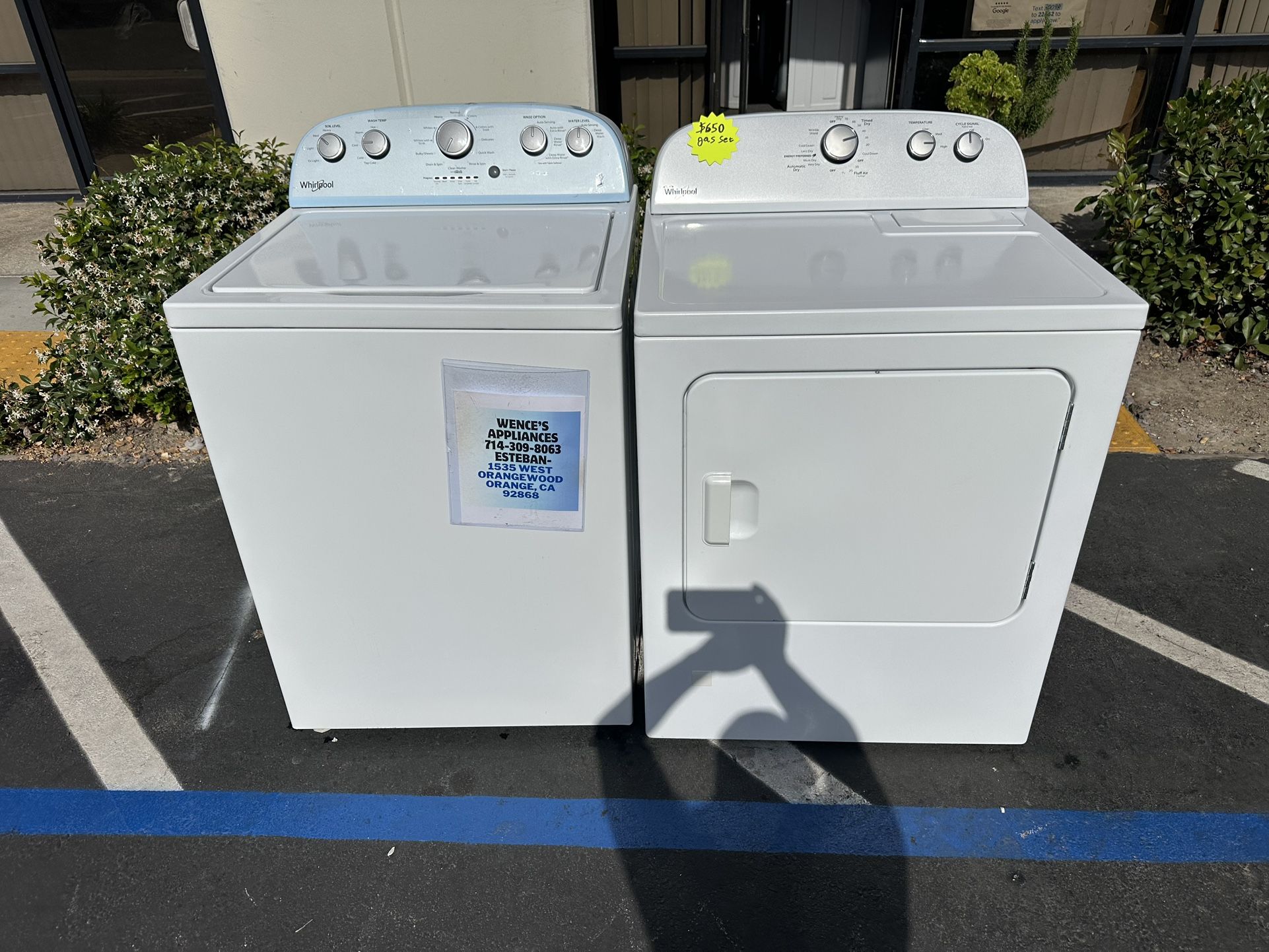 Whirlpool Washer And Gas Dryer