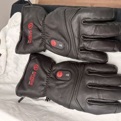 Heated Leather Gloves
