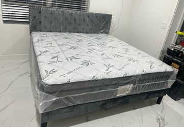 NEW MATTRESS KING SIZE PILLOW TOP WITH BOX SPRING