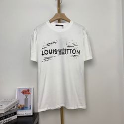 L V White T-shirt 24ss New 