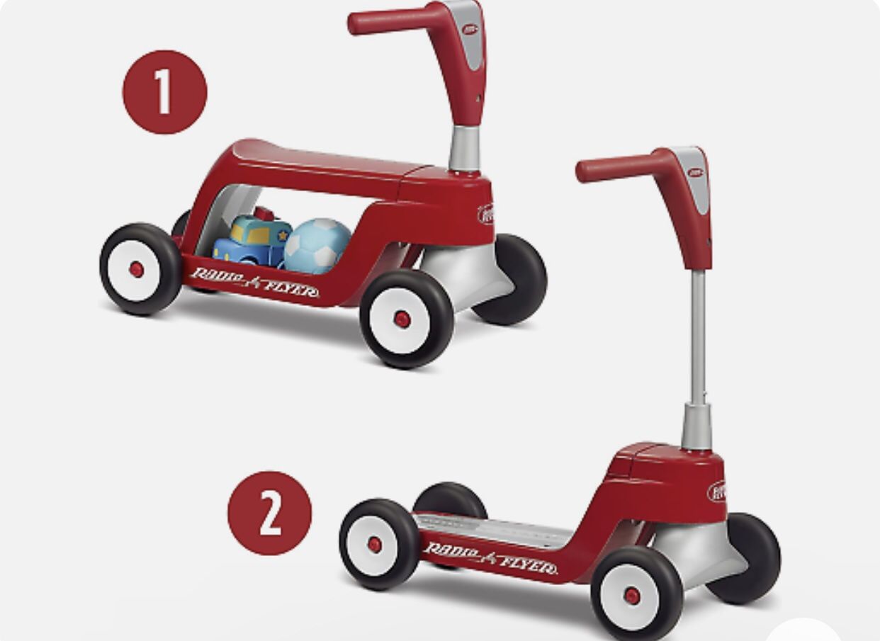 Radio Flyer Scoot 2 Scooter Or Ride On