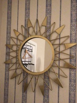 Metal Framed Sun Mirror