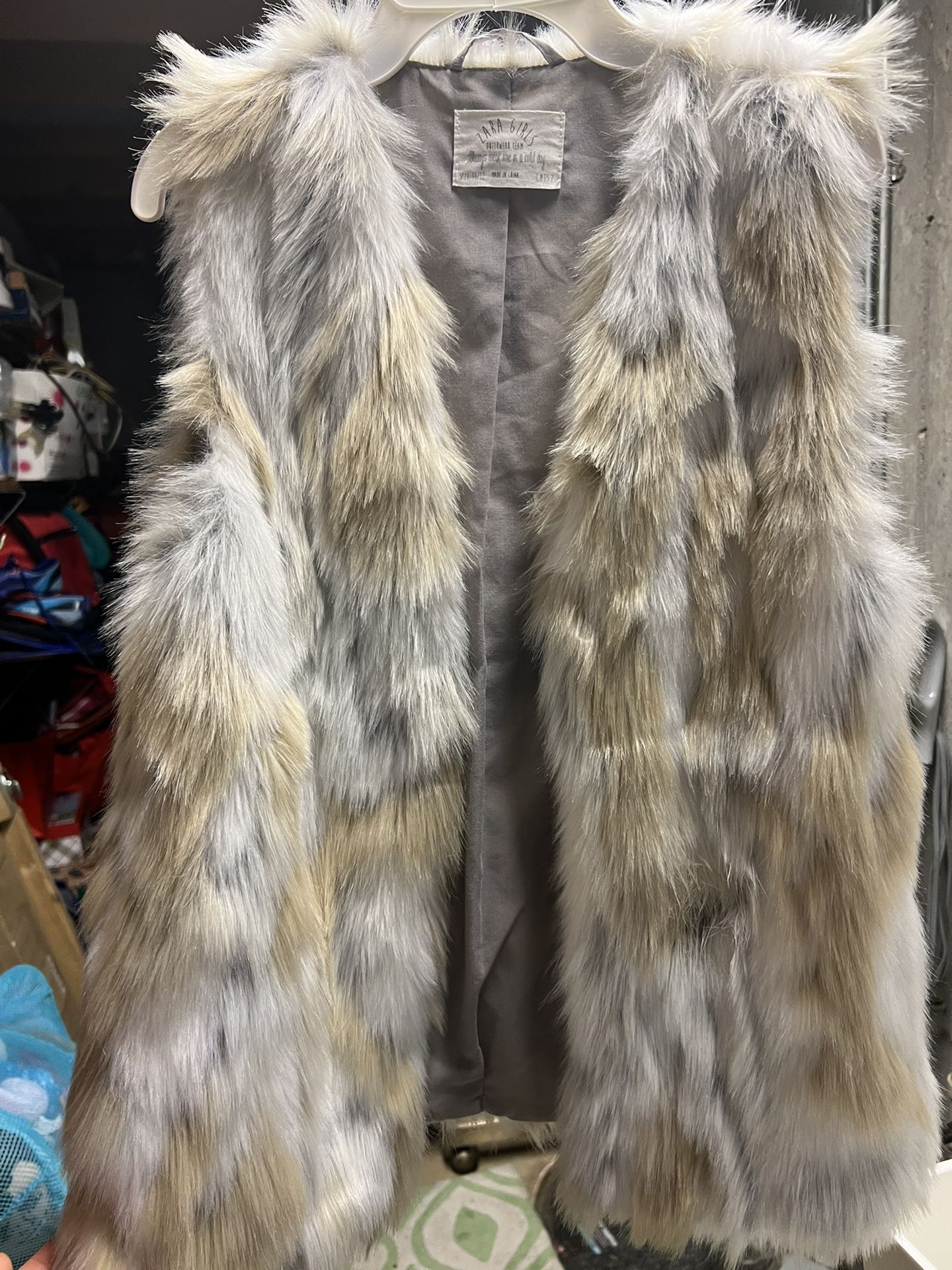 Size Fur Vest Zara