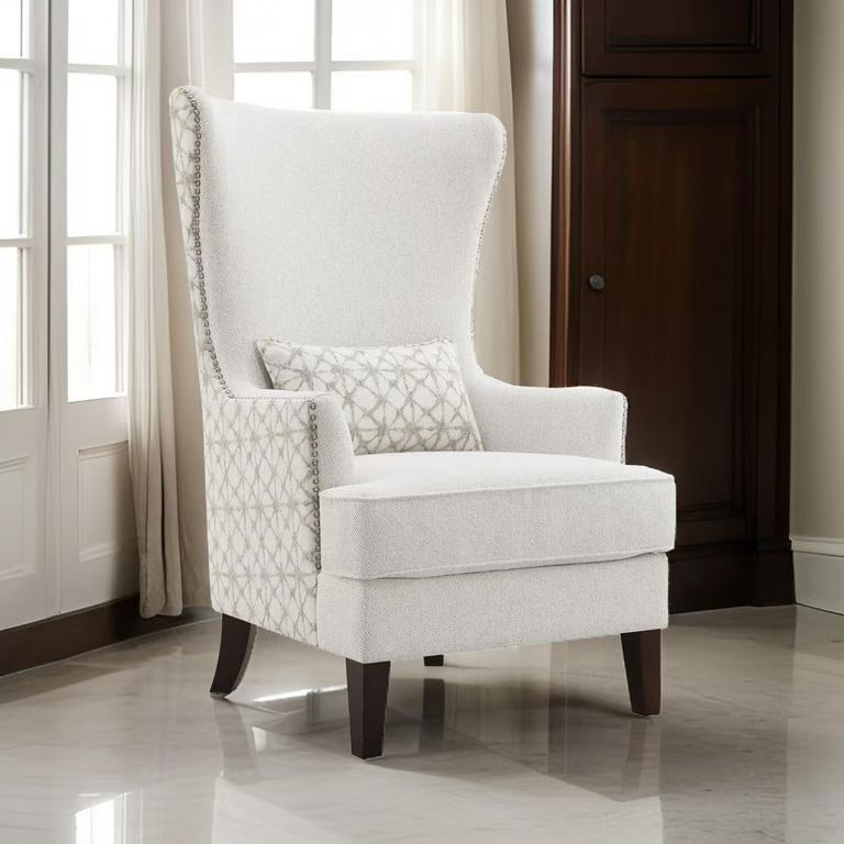 Upholstered High Wingback Accent Chair Latte – Coaster $220