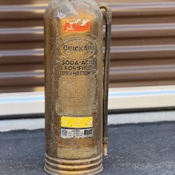 Antique Brass Fire Extinguisher