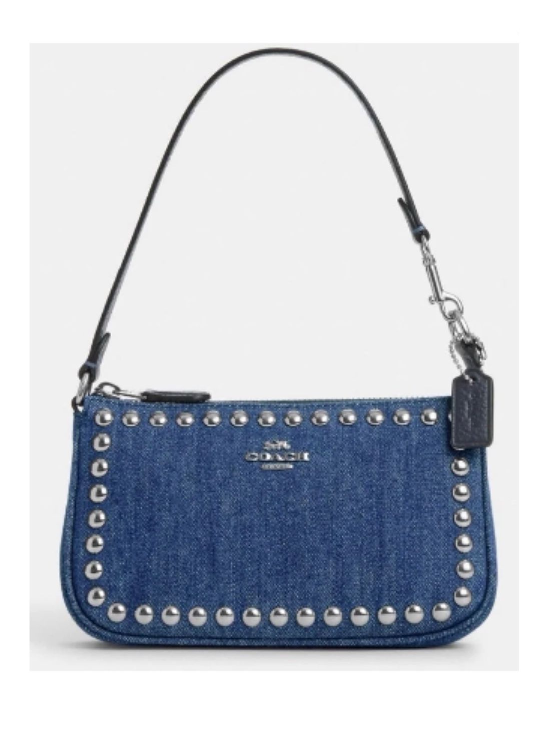 Coach Nolita 19 With Rivets Shoulder Wristlet studded Bag. New With Tag