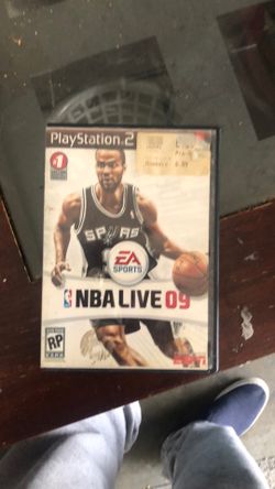 NBA live 09 ps2