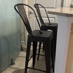 2  Barstools Island Stools Dining Chairs 30”