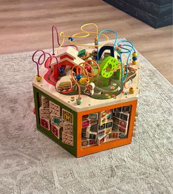 Wooden Activity Cube Bead Maze Montessori Toddler Toy