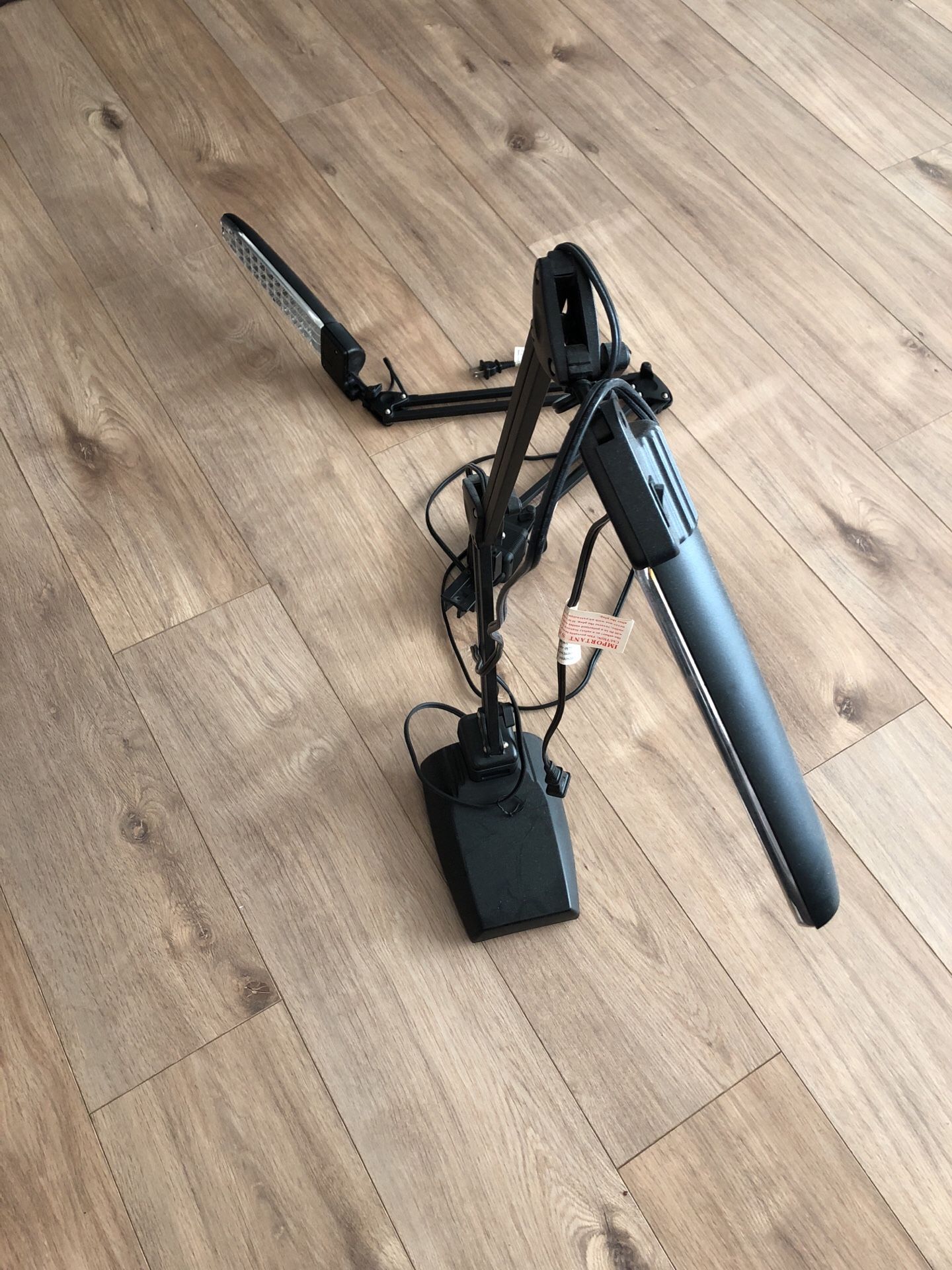 Two desk lamps