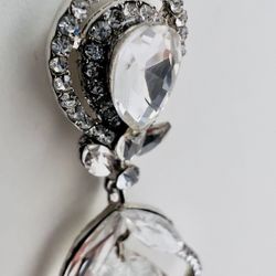 Woman’s Silver Drop Earrings 