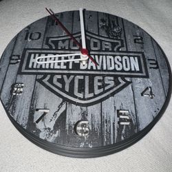 harley davidson clock