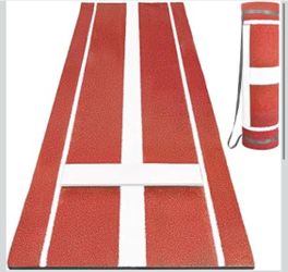Jostzhxin Softball Pitching Mat, 10' X 3' Anti-Slip Anti-Fade Pitch Practice Mat,