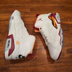 10
Air Jordan MVP White Cardinal Red Vivid Orange Black Men's Basketball