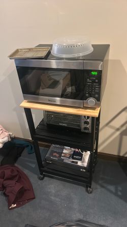 Stand microwave and toaster