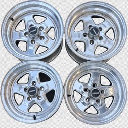 Vintage PRIME 15x8 Polished Aluminum Wheels – Set of 4