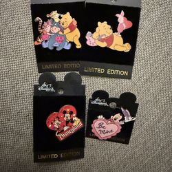 Pooh Valentines Day Pin Bundle