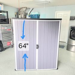 Gray Storage Cabinet 