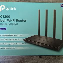 tp-link AC1200 Mesh Wi-Fi Router Black