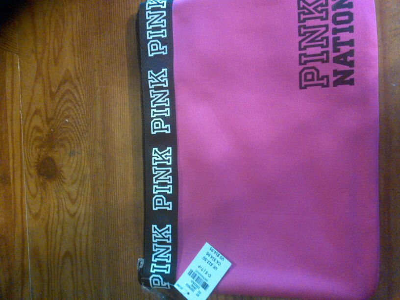Pink bikini pouch