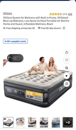 Queen Air Mattress with Built-in Pump